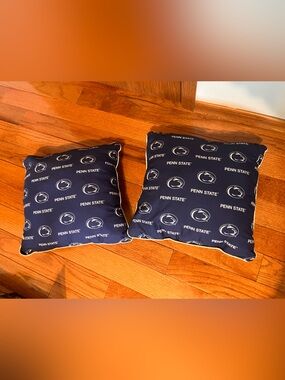 Set of 2 - 13” Square Penn State University Pillows - Great Condition!